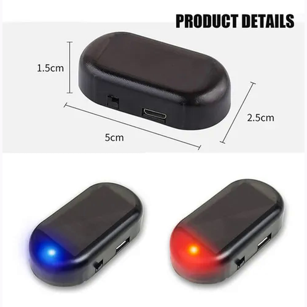 Luz solar seguridad antirrobo carro x2