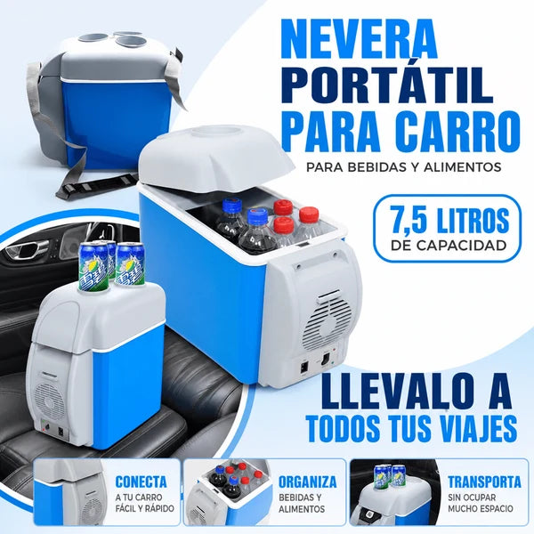 MINI NEVERA PORTATIL PARA CARRO 7.5L