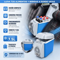 MINI NEVERA PORTATIL PARA CARRO 7.5L