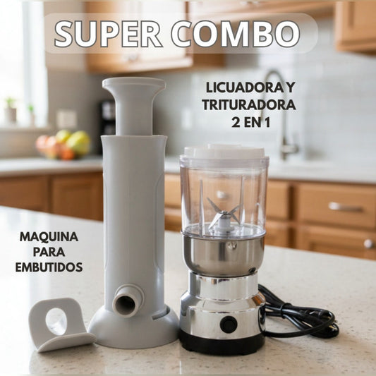 Máquina embutidos y licuadora 2en1
