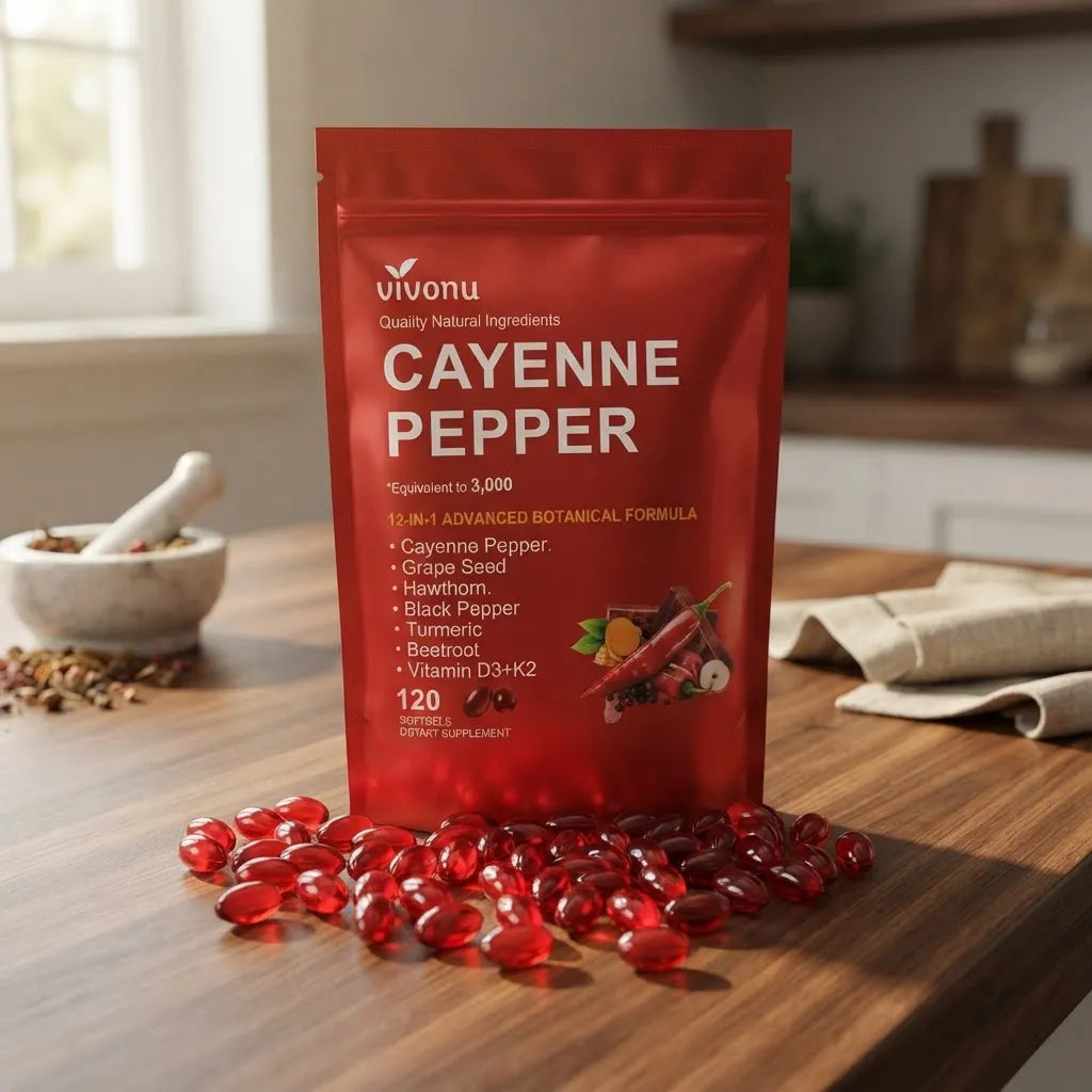 Cayenne Pepper - Una cápsula blanda para tu rutina de cada día.
