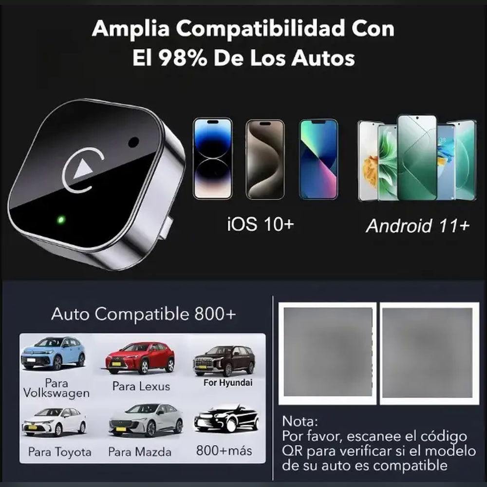 Carplay Inalámbrico Universal