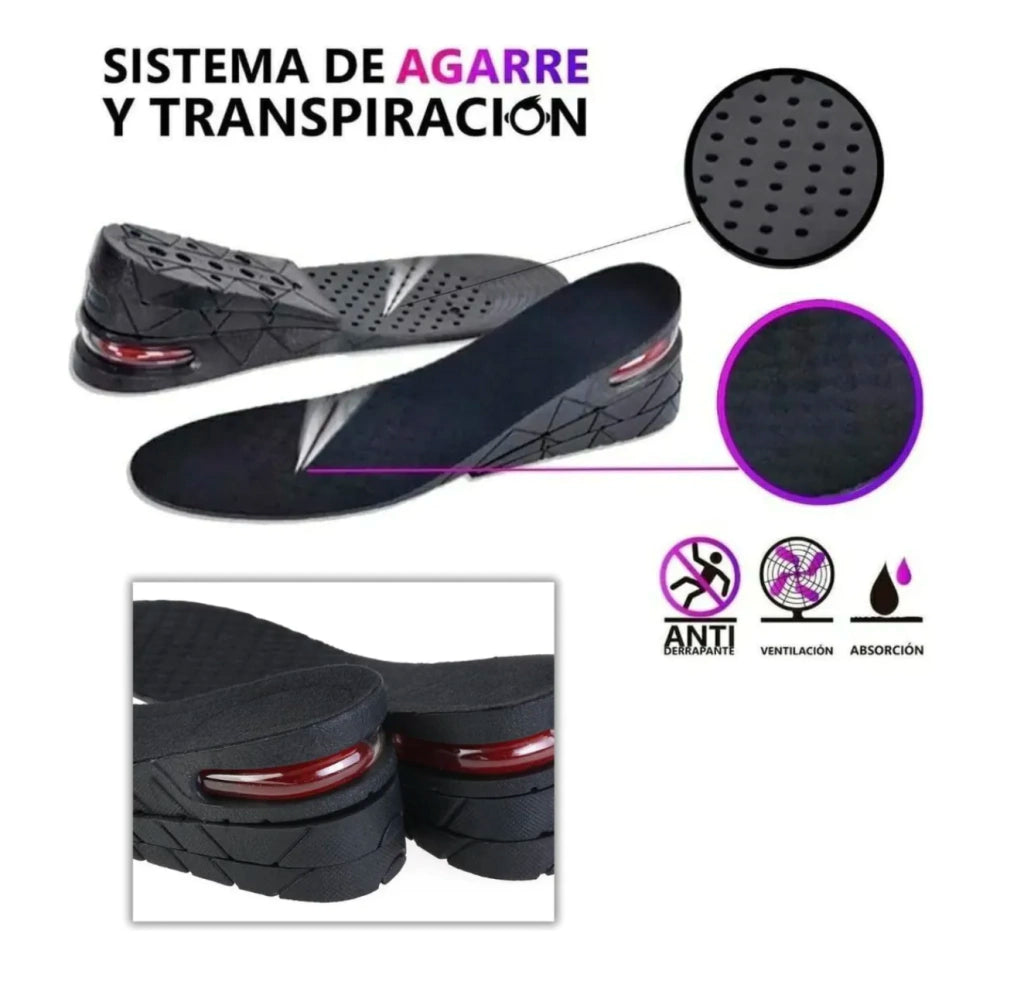 Plantilla Unisex ULTRA COMFORT™ + 3 Niveles Aumento Estatura "GANAS 9 CM"