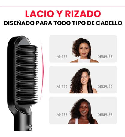 SUPER PROMO 50% OFF SOLO HOY - Cepillo Plancha Secador Y Alisador 2 en 1