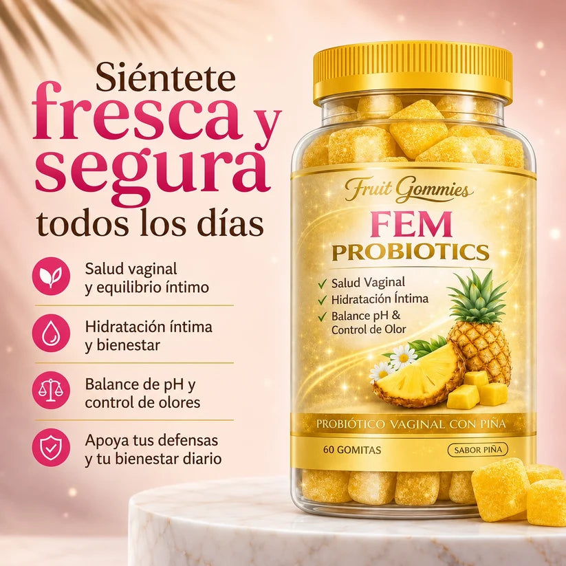 GOMITAS FEM PROBIOTICS - Más bienestar y confianza en tu rutina íntima.