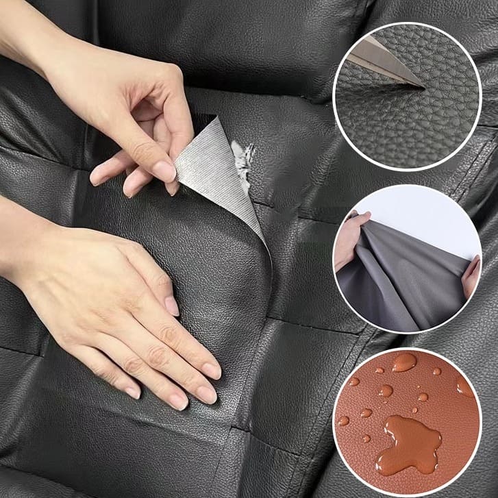 SÓLO HOY 40% OFF - COMBO Autoadhesivo Reparador De Cuero