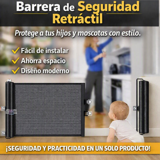 Malla Retráctil Seguridad Mascota -Niños