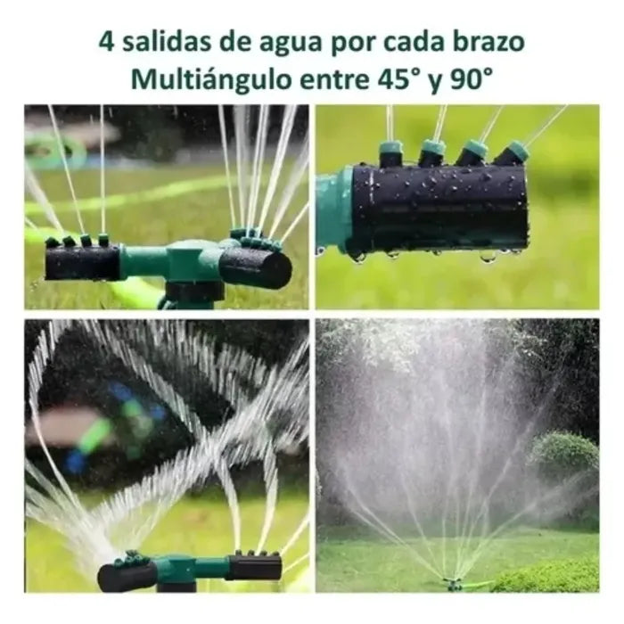 Aspersor automático multicabezal de jardín 360° - LA SEGUNDA UNIDAD POR SOLO + $34.000 HOY