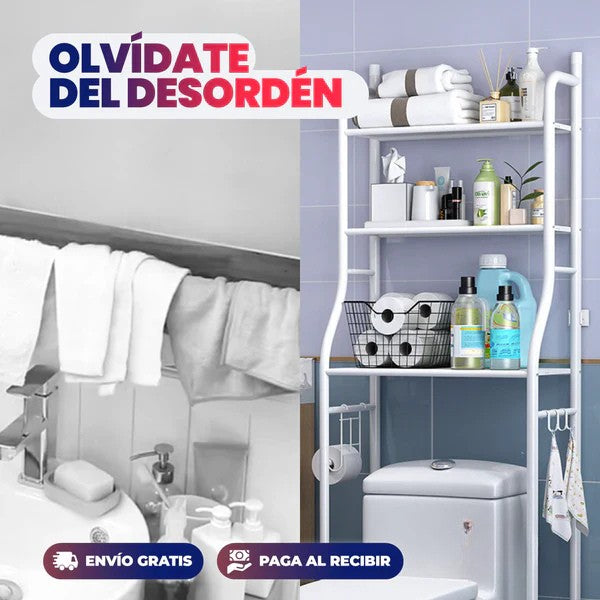 ÚLTIMO DIA DE LA PROMO 40% OFF - Estante Organizador para Baño 3 Niveles