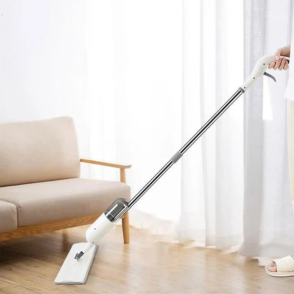 Mopa Limpiador Giratoria Con Pulverizador Rociador Fregona Spray 360 Gris