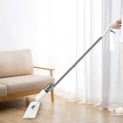 Mopa Limpiador Giratoria Con Pulverizador Rociador Fregona Spray 360 Gris