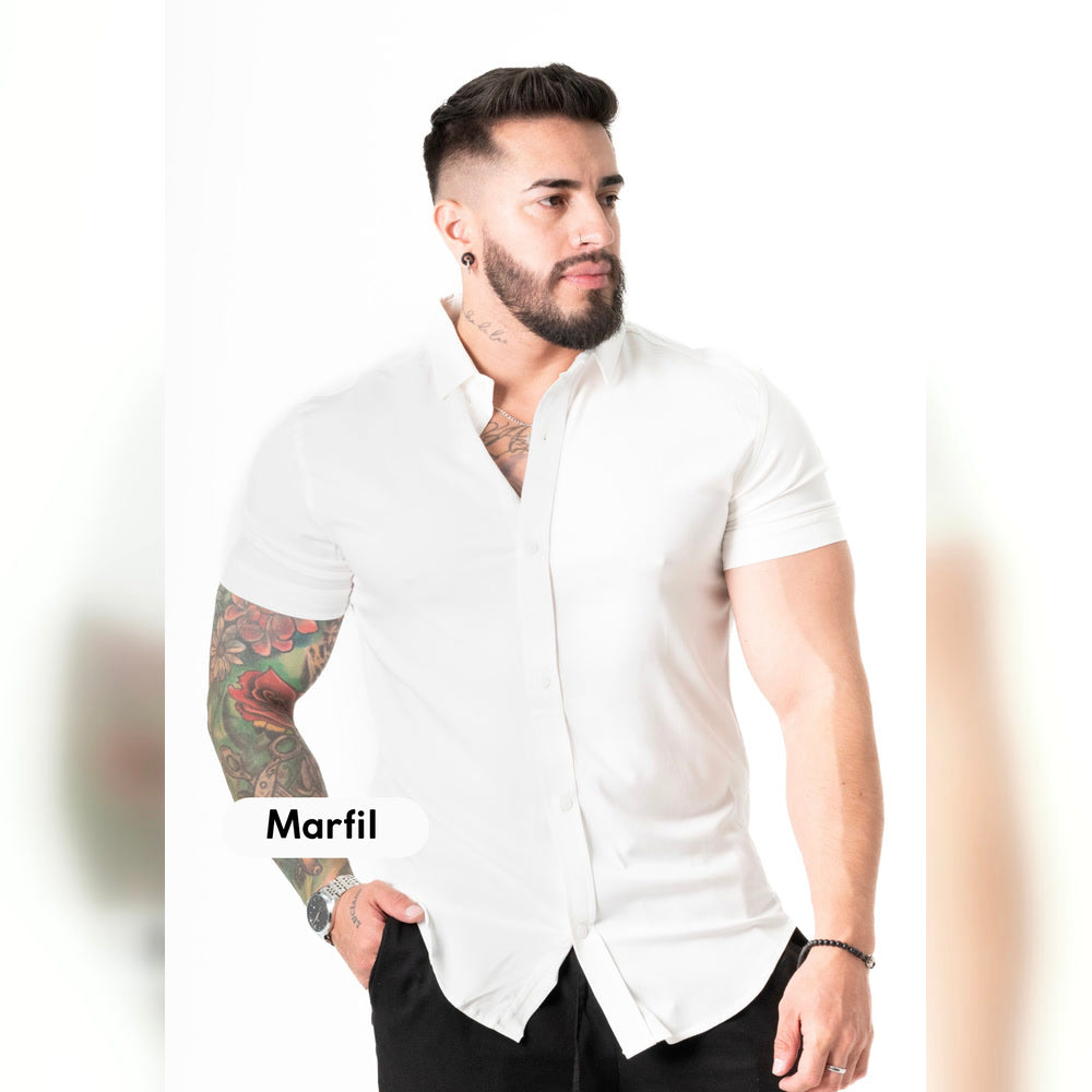 Camisa Manga Corta Cuello Neru Chalis