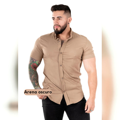 Camisa Manga Corta Cuello Neru Chalis