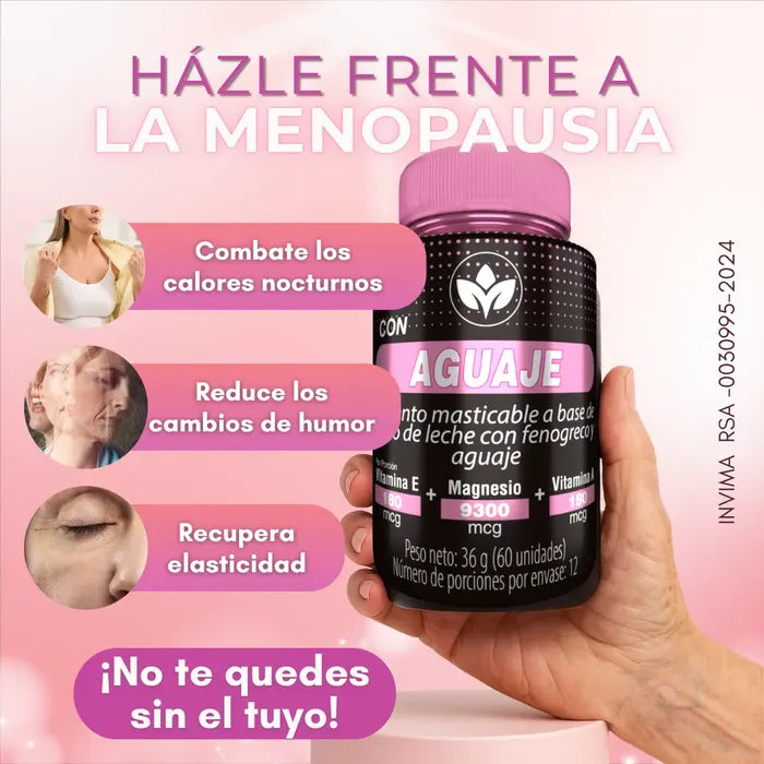 Aguaje Con Fenogreco, Magnesio Y Vitamina E - ¡LA SEGUNDA UNIDAD POR SOLO + $54.000