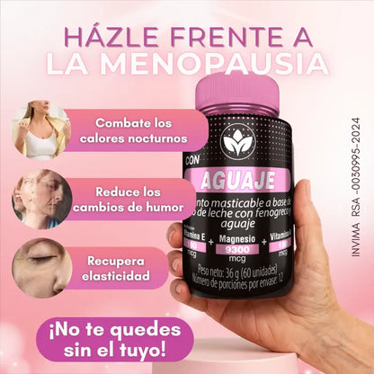 Aguaje Con Fenogreco, Magnesio Y Vitamina E - ¡LA SEGUNDA UNIDAD POR SOLO + $54.000
