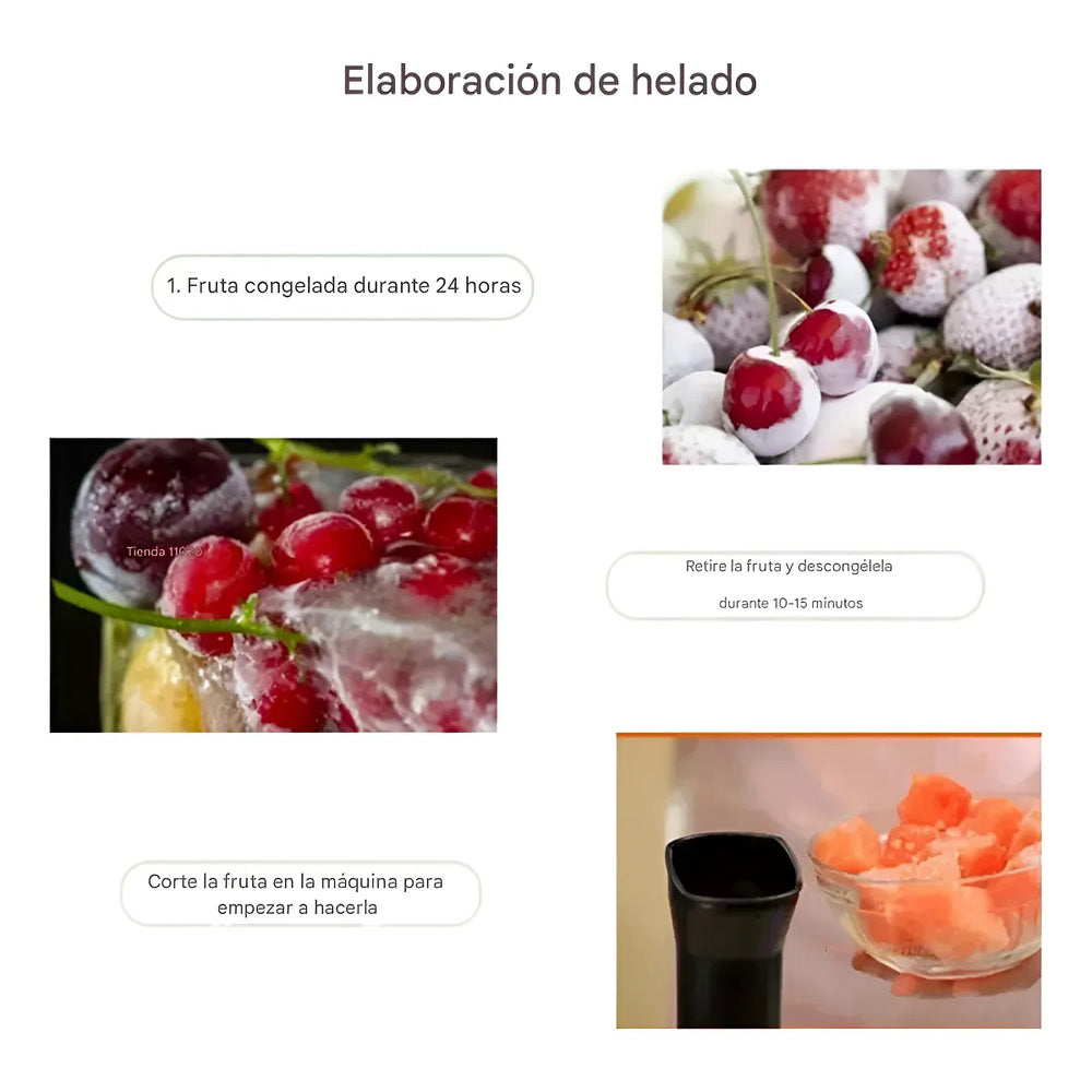 Maquina De Hacer Helado De Frutas Portat