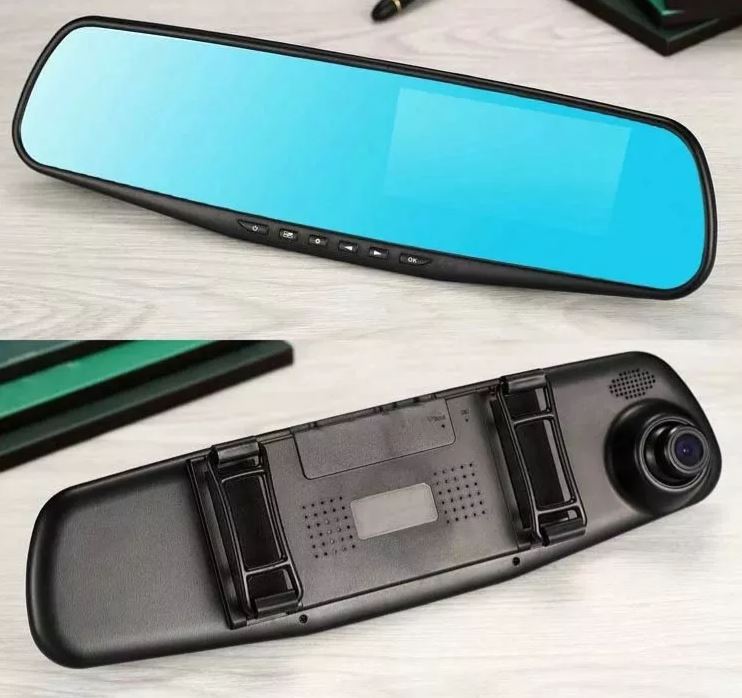 GRABA TU CAMINO EN 4K Y CONDUCE SEGURO - Espejo Retrovisor Cámara Dual con CarPlay ¡IMPERDIBLE!