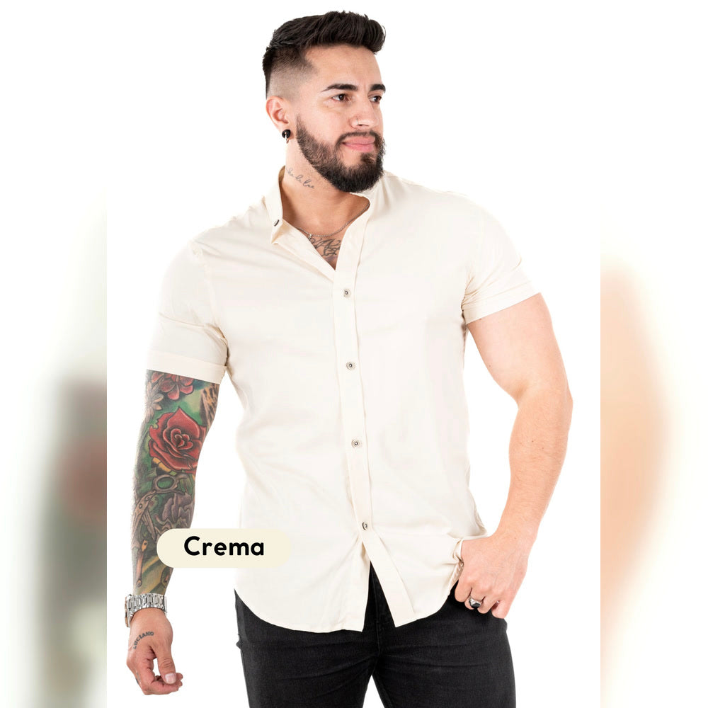 Camisa Manga Corta Cuello Neru Chalis