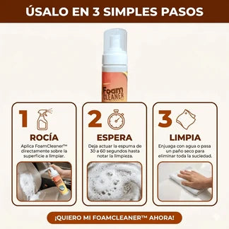 FoamCleaner™ | Elimina manchas imposibles al instante sin esfuerzo