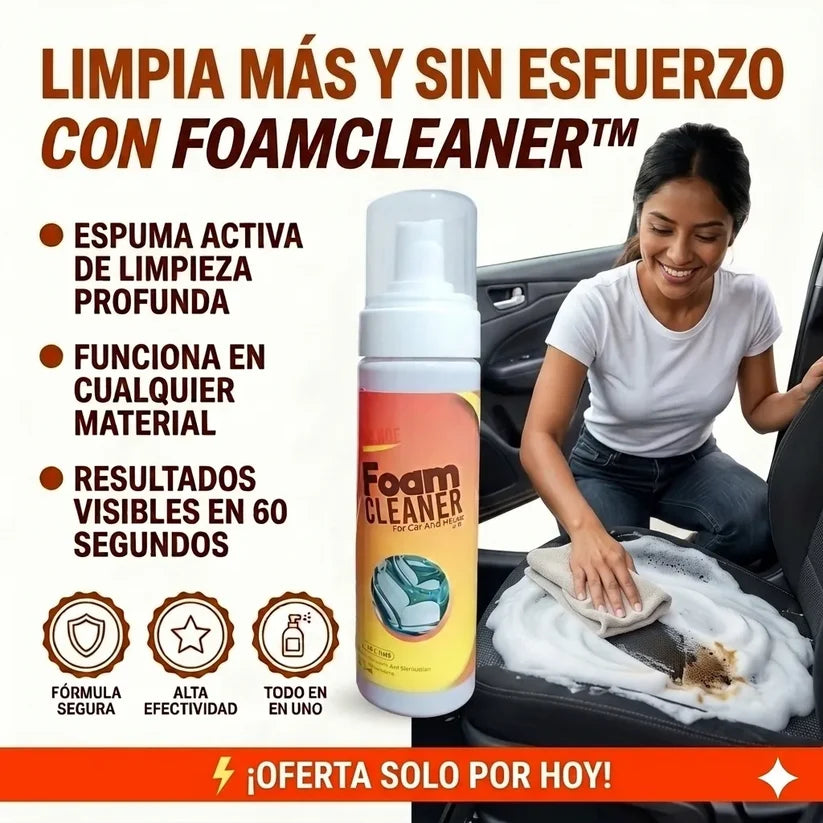 FoamCleaner™ | Elimina manchas imposibles al instante sin esfuerzo