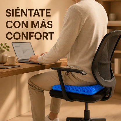 Cojín de Silicona Gel · Panal de Abeja | LA SEGUNDA UNIDAD POR SOLO + $44.000 HOY