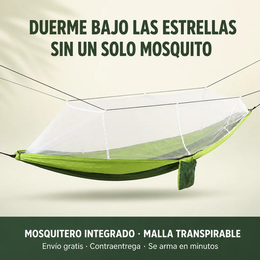 Hamaca Premium Con Toldillo Antimosquitos