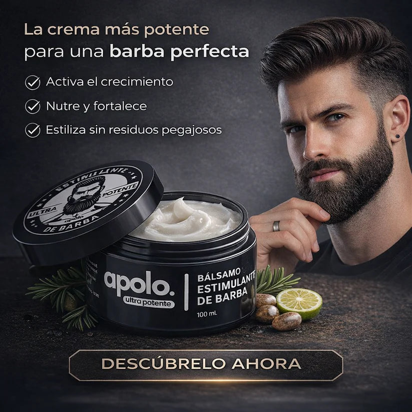 Combo Apolo Bálsamo Y Activador Folicular - Barba Con Apariencia Más Poblada - LA SEGUNDA UNIDAD POR SOLO + $39.000