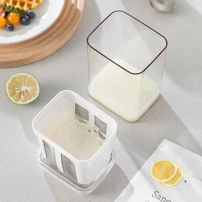 FILTRO DE YOGURTH - Convierte yogur normal en cremoso y firme sin esfuerzo ni desorden en casa