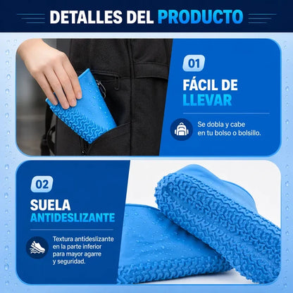 Fundas PisaSeco™ - Protege tus zapatos de la lluvia, barro y charcos en segundos | COMPRA 1 Y LLÉVATE 2