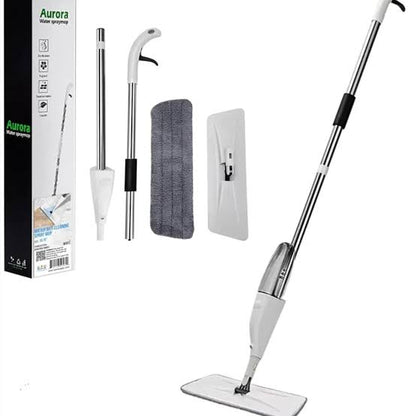 Mopa Limpiador Giratoria Con Pulverizador Rociador Fregona Spray 360 Gris