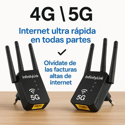 Repetidor 3 Antenas 4G/5G - EL ÚNICO QUE AMPLIFICA LA SEÑAL WIFI POR TODA LA CASA