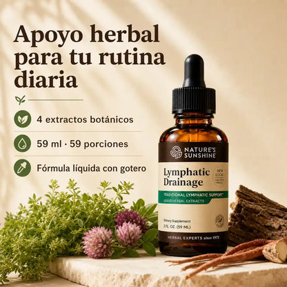 Natures Sunshine Drenaje Linfatico: apoyo herbal para tu rutina de bienestar