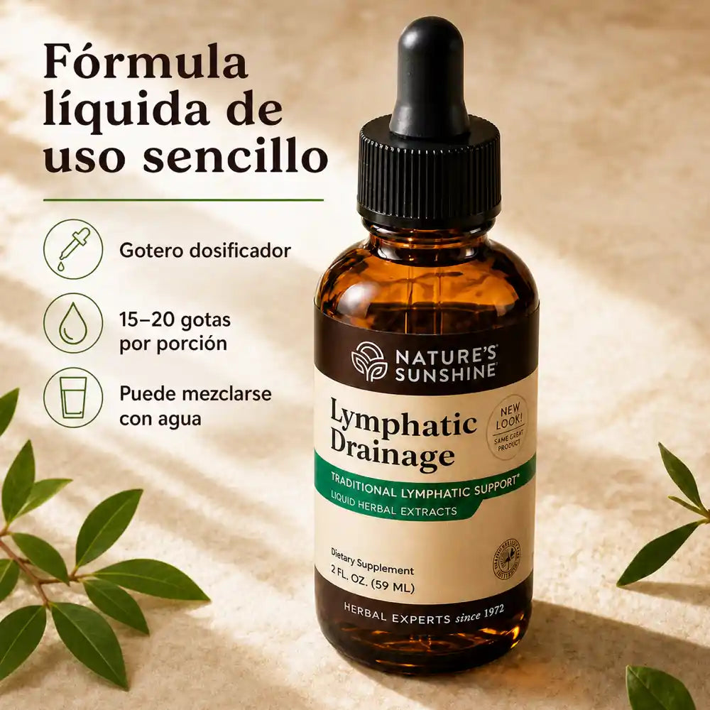 Natures Sunshine Drenaje Linfatico: apoyo herbal para tu rutina de bienestar