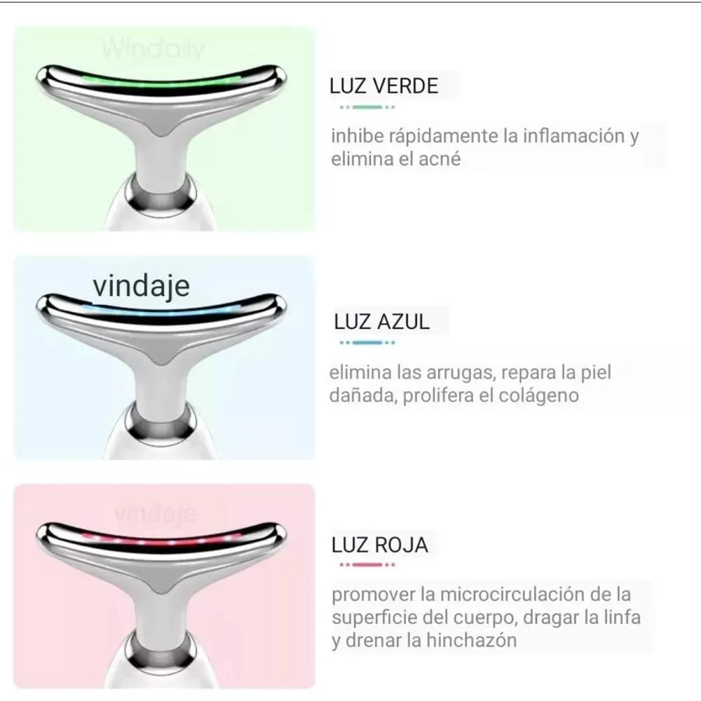 ÚLTIMAS UNIDADES - Masajeador y Tonificador Facial LED Sculpt™ -  Arrugas y Papada