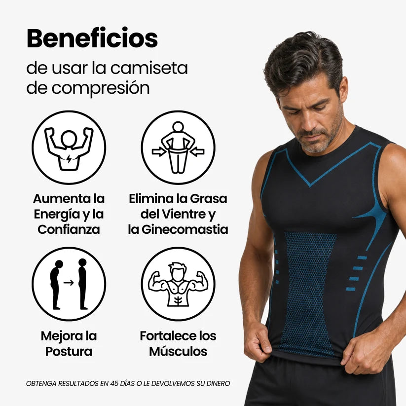 ¡LANZAMIENTO! - Ionfit Pro™ Camisilla de Compresión en lycra nylon