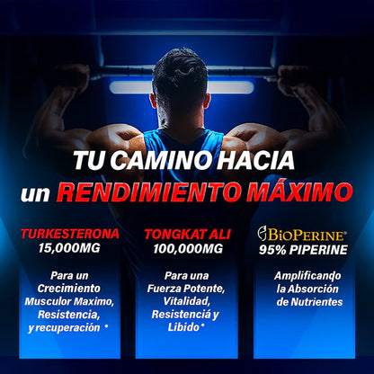 PROMO SOLO HOY 40% OFF - Old School Turkesterone - Gana Masa Magra, Fuerza y Rendimiento sin Efectos Secundarios