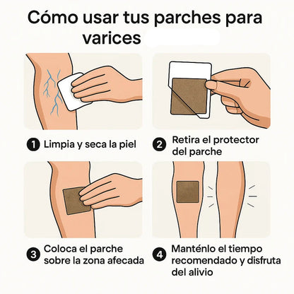 VeinPatch™ - Parches Naturales para Varices y Arañitas ( ¡12 UNIDADES! )