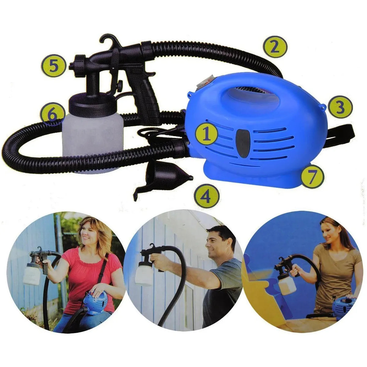 Pistola con compresor para pintar/pulverizar - SOLO HOY 35%OFF