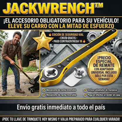 JackWrench™ Herramienta De Mango De Llave De Trinquete - LA SEGUNDA UNIDAD POR SOLO + $49.000
