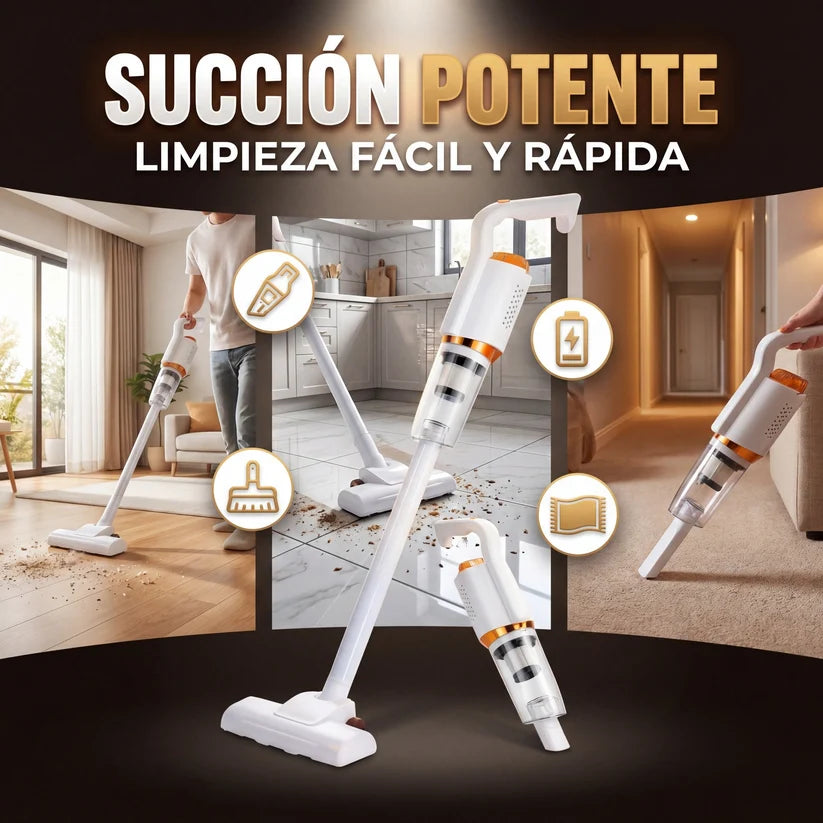 Aspiradora Vertical de Mano - ¡CON 8 ITENS DE REGALO!