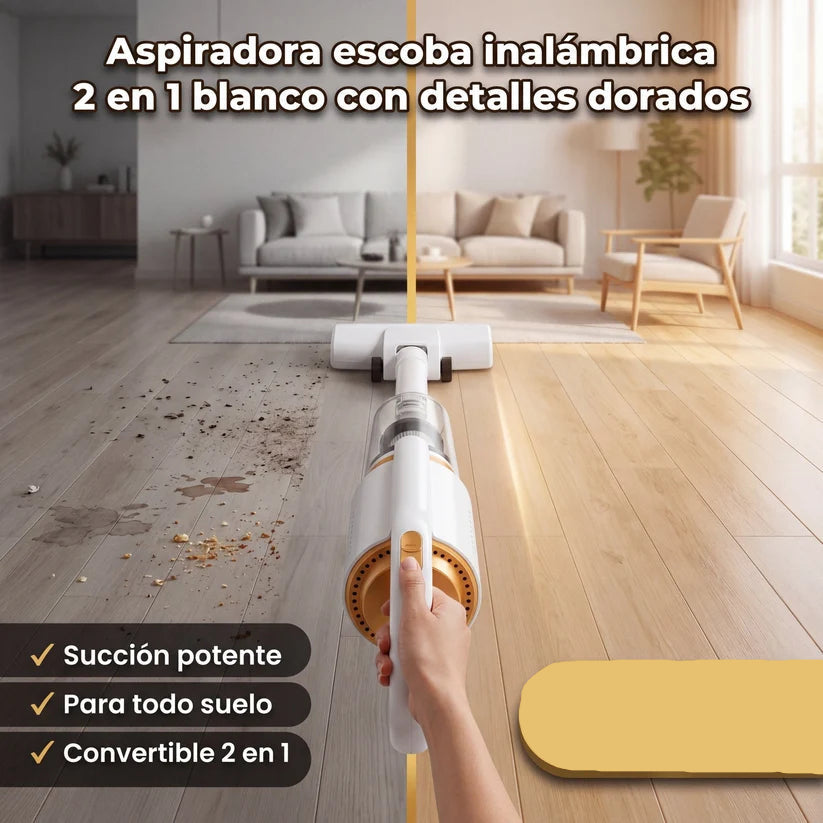 Aspiradora Vertical de Mano - ¡CON 8 ITENS DE REGALO!