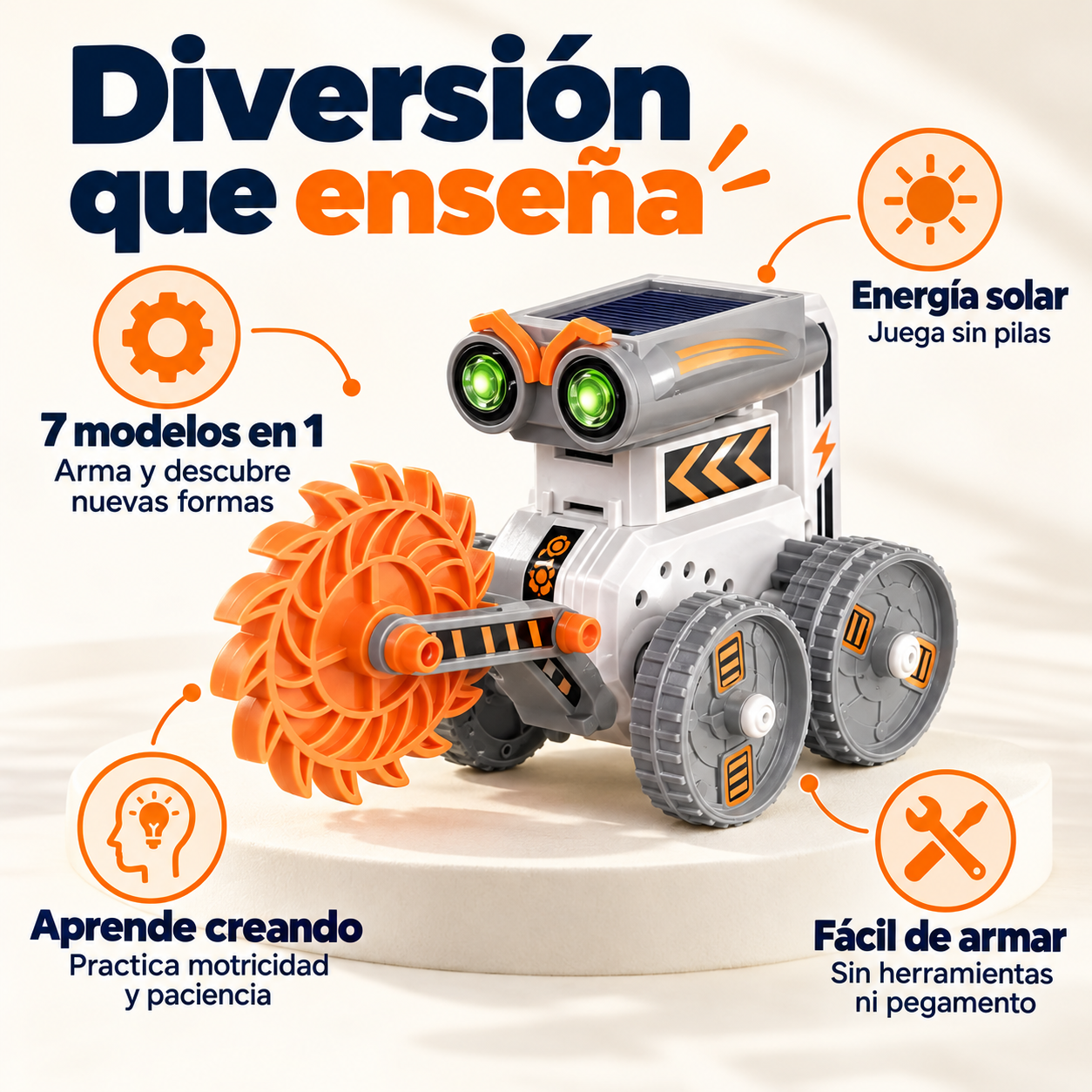 SolarBot 7en1 - Beneficios