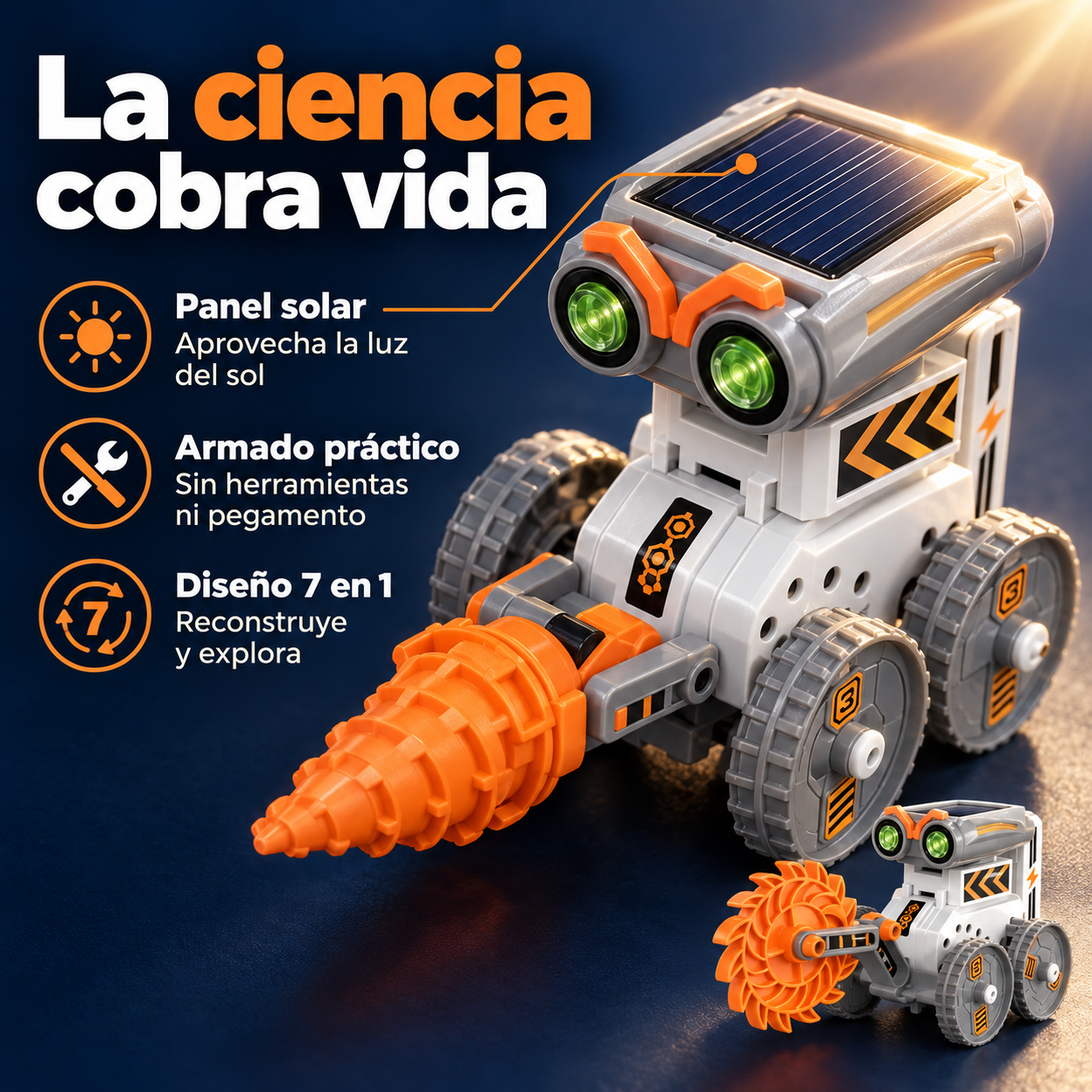 SolarBot 7en1 - Transformación