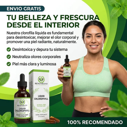 Clorofila Líquida Benevolent Nourishment® Detox y Control de Olor