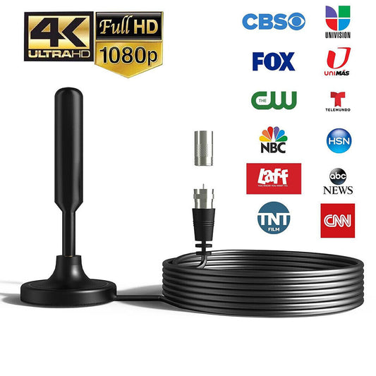 LA ÚNICA CON CABLE DE 5 METROS - Antena TV HD Digital - DISFRUTA TUS CANALES FAVORITOS EN FULL HD