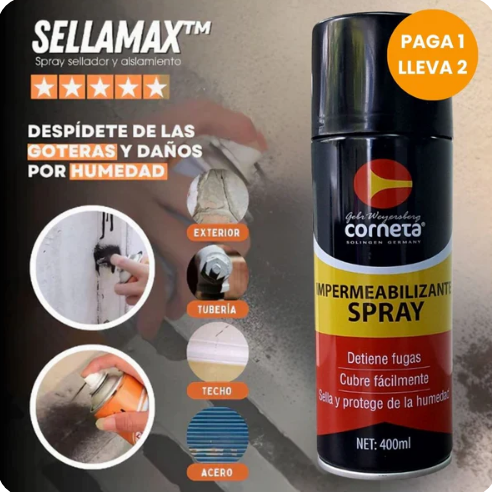 COMPRE 1 Y RECIBA 2 - SPRAY IMPERMEABLE NEGRO - 50% OFF