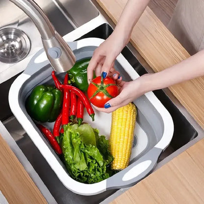 3 EN 1 PARA TU COCINA - Tabla Plegable para Picar, Lavar y Escurrir ¡PROMO IMPERDIBLE!