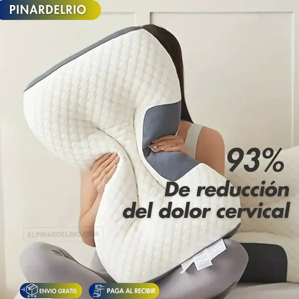 SOLO HOY 50% OFF - Almohada Cervical Cojin spa 3d Dormir