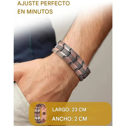 Pulsera magnética de cobre puro - alivia dolor y mejora circulación