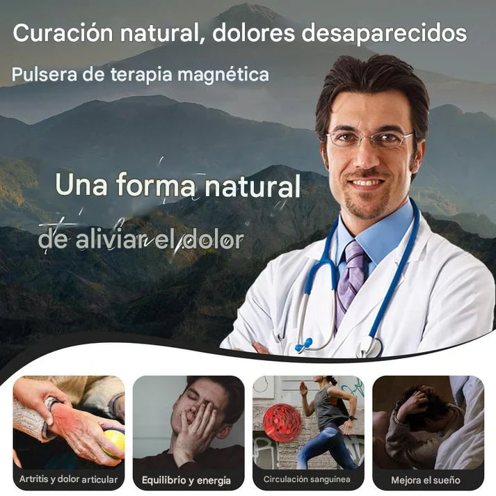 Pulsera magnética de cobre puro - alivia dolor y mejora circulación